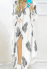 Picture of Women’s Elegant Floral Maxi Shirt Dress – Long Sleeve, V-Neck