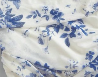 Blue and white