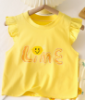 Picture of Cute summer yellow short sleeved shorts set for girls