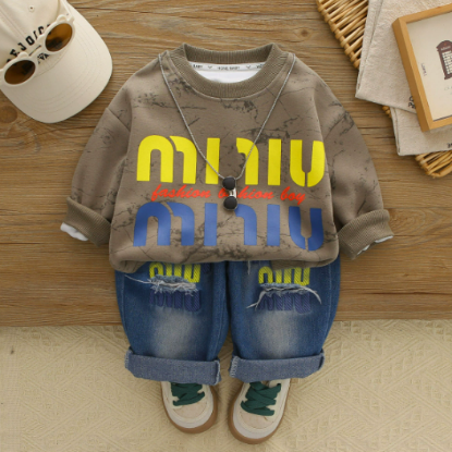 Picture of Spring & Autumn Boys’ Necklace Long Sleeve Set