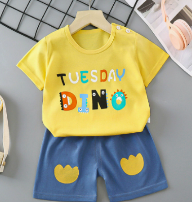 Picture of Children’s Pure Cotton Short Sleeve Set