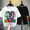 Picture of Summer Children’s Cartoon Printed Short-Sleeved Shorts Set