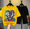 Picture of Summer Children’s Cartoon Printed Short-Sleeved Shorts Set