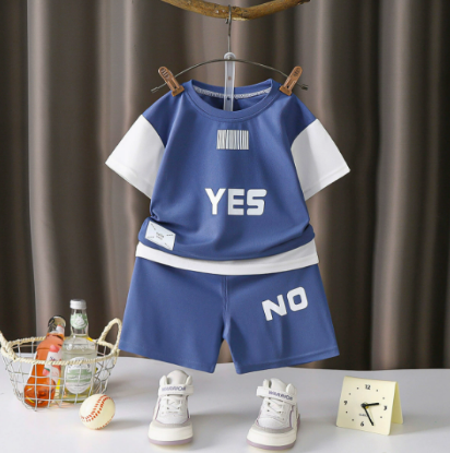 Picture of Summer Children’s Home Clothes – Short-Sleeved Shorts Two-Piece Set