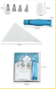 Picture of New Squeeze Cream Mounting Gun – Set of Mounting Aids (Nozzle, Cream Bag, Baking Tool & Mounting Pen)
