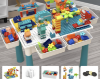 Picture of Multi-Functional Early Education Building Block Table – Large Particle Blocks, Puzzle Assembly Toys, Birthday Gift