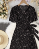 Picture of Women’s Summer Short-Sleeved Dress – Fresh Pattern, Slim Fit, Cool & Comfortable
