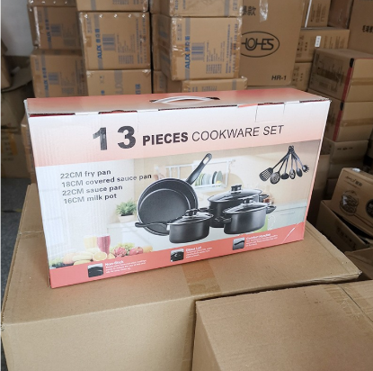 Picture of Kitchen Cookware Set – 13 Pieces (Non-Stick Pot, Soup Pot, Stew Pot & Frying Pan)