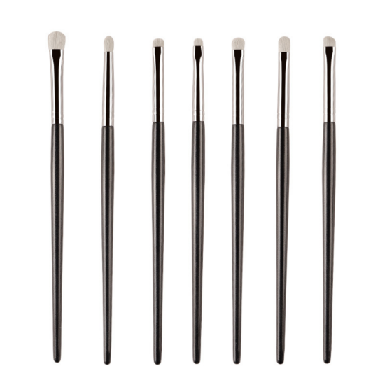 Picture of Makeup Brush Set – 7-Piece White Horse Hair Eye Brush Set with Simple Packaging