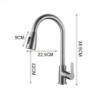 Picture of Drawable Faucet – Stainless Steel Hot & Cold Pipes, Suitable for Kitchen Sinks & Bathroom Basins, 3-Level Nozzle, 60cm Inlet Pipe