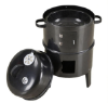 Picture of Charcoal Barbecue Grill – 3-in-1 Smoker, Braising & BBQ Round Black Grill, Suitable for Outdoor Courtyard Use