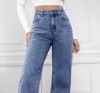 Picture of Women’s Spring & Summer Jeans – Loose High-Waisted Washed Denim, Long, Fashionable & Versatile Slimming Fit
