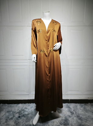 Picture of Ladies’ Cardigan & Long Skirt – Fashionable New Style, Exquisite Bead Embroidery, Solid Color Long Design