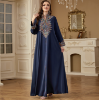 Picture of Ladies’ Embroidered Long Robes – Spring & Autumn V-Neck Loose Casual Dresses