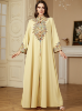 Picture of Ladies’ Embroidered Long Robes – Spring & Autumn V-Neck Loose Casual Dresses