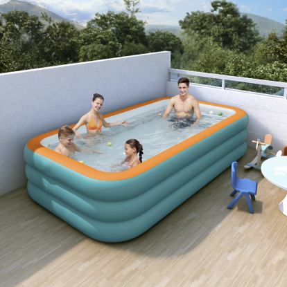 Picture of Household Inflatable Swimming Pool – Summer Retreat, 260×160×72cm, Suitable for Children’s Swimming & Bathing