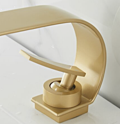 Picture of Waterfall Style Hot & Cold Faucet – Suitable for Bathroom Countertops & Washbasins